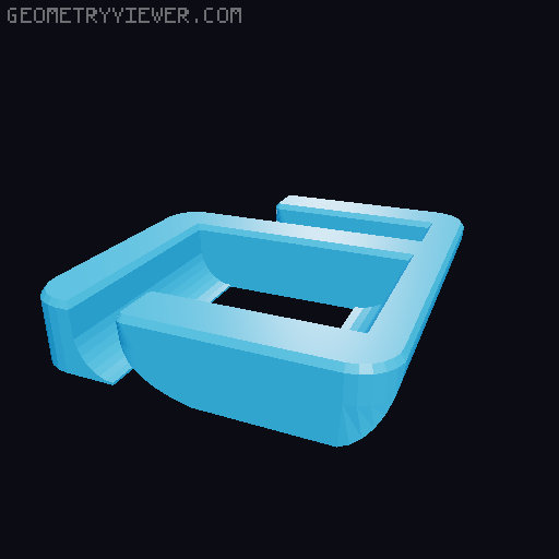 Hanayama Cast a&a puzzle 3D model thumbnail