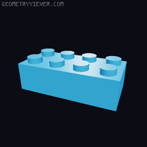 Lego Compatible Building Bricks 3D model thumbnail