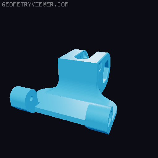 Logitech C920 adapter for articulating camera mount 3D model thumbnail