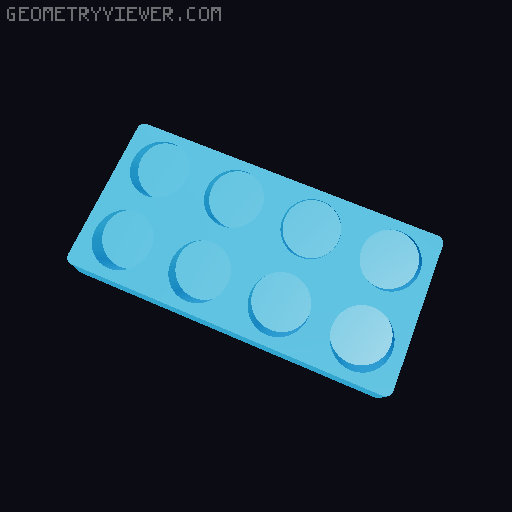 Gridfinity NUUN Tube Storage 3D model thumbnail