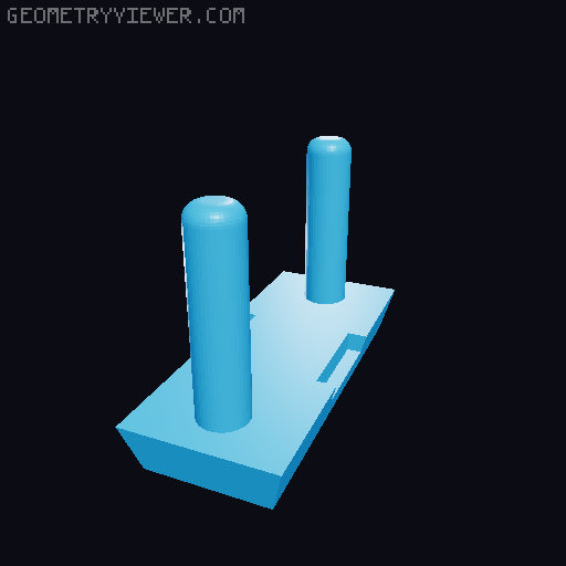 outlet cover childproof - Italian Type L 10A 16A 3D model thumbnail