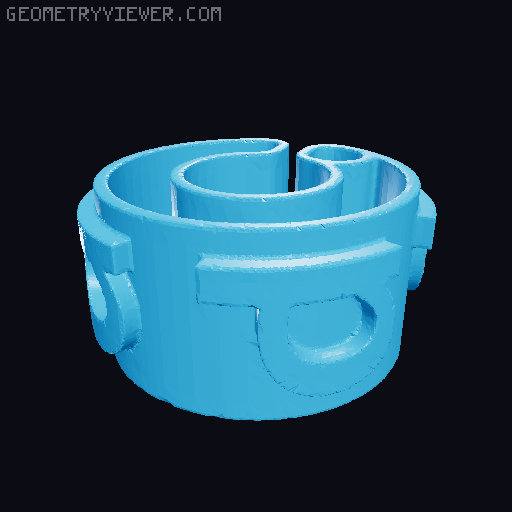 Characters For Cable Description 5mm/0.20″ Diameter 3D model thumbnail