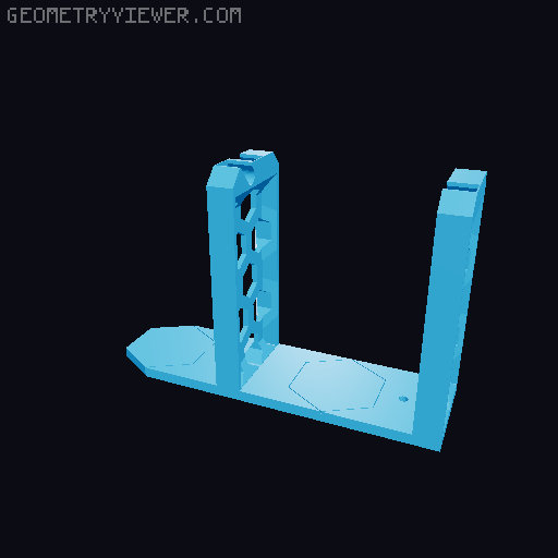 Spool holder for more than 5 spools 3D model thumbnail