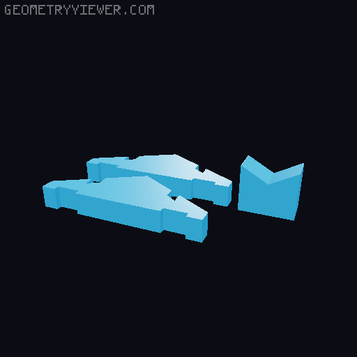 Korry Beams Set 3D model thumbnail