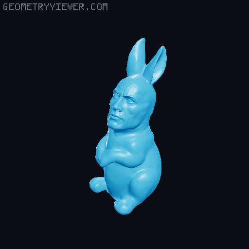 Dwayne "Easter Rock" Johnson 3D model thumbnail