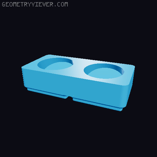 Gridfinity NUUN Tube Storage 3D model thumbnail