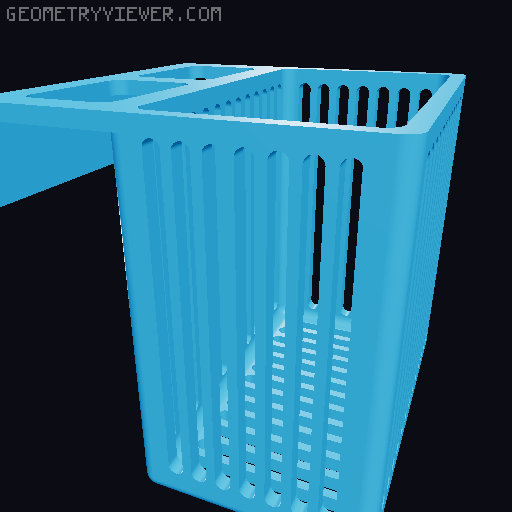 Lid system for 20G Tall Aquariums with optional  Plant Holder 3D model thumbnail