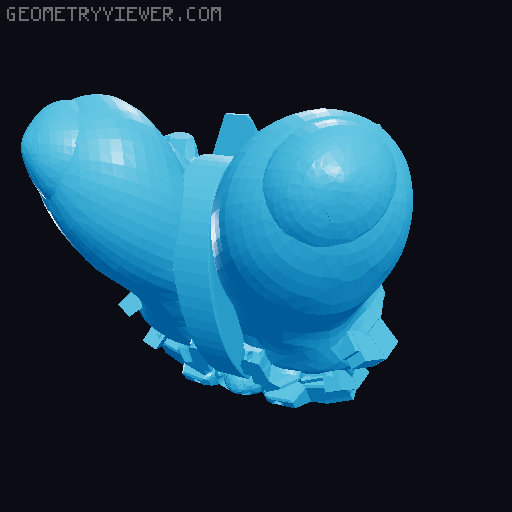 Cyborg body parts for Dummy 13 3D model thumbnail