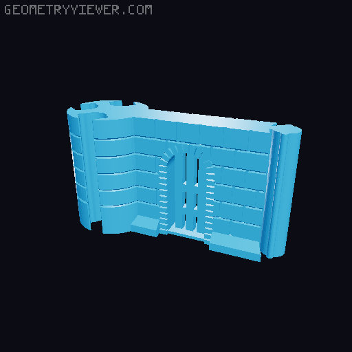Snap Walls - Door, Portcullis, Arch 3D model thumbnail