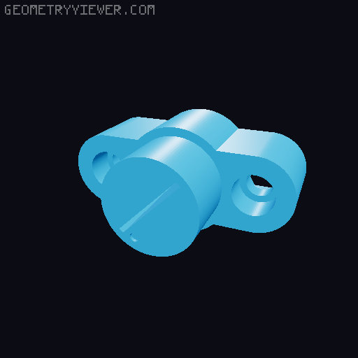 45° Filament Cutter 3D model thumbnail
