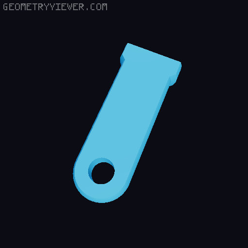 Locking Carabiner with Hook 3D model thumbnail