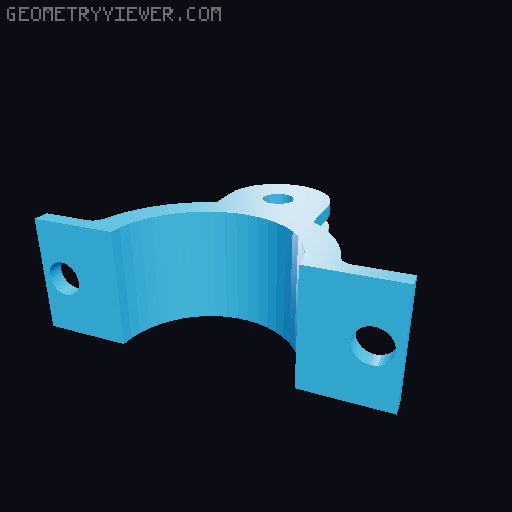 Dual Limb Bike Handlebar 3D model thumbnail