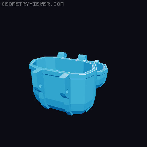 Rugged AirPods Gen 1 & 2 Case 3D model thumbnail