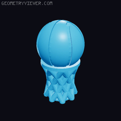 Sports Ball Mega Multi Pack Custom DJ Wormhole Knobs Set - Football Basketball Golf Tennis Baseball and More 3D model thumbnail