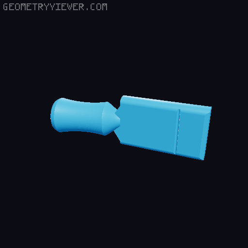 Charging Handle GForce Jawbone / Foxtrot Mike FM-9, AR9  3D model thumbnail