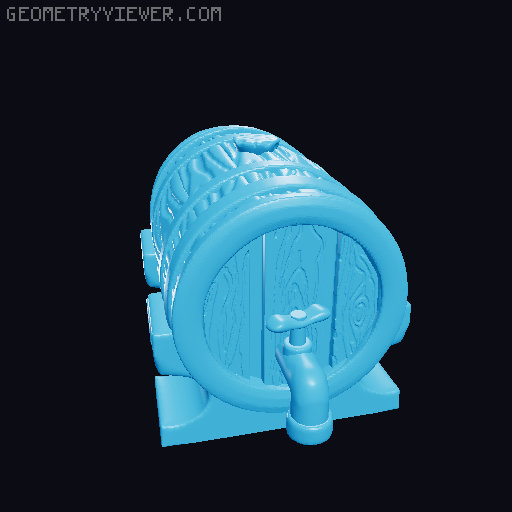 Barrel Mini 3D model thumbnail