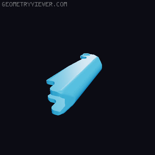 Low clearance cover for the Tiktok Gravity Knife Fidget Toy 3D model thumbnail