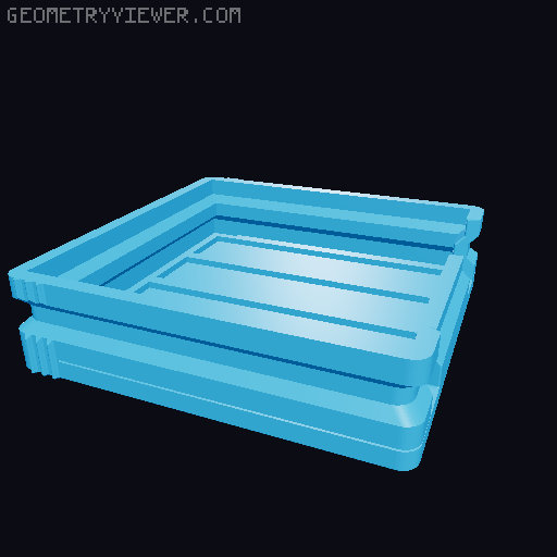 Prismatic Vase Mode Silica Gel Container. Super fast print 3D model thumbnail