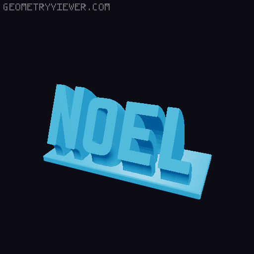 Sweeping Name Tag 3D model thumbnail