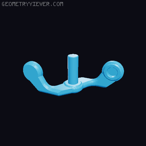 Triple Geared Fidget 3D model thumbnail