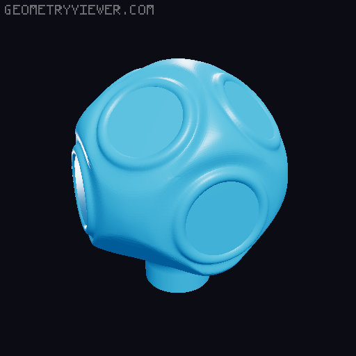 3D Scanner magnet marker balls  3D model thumbnail