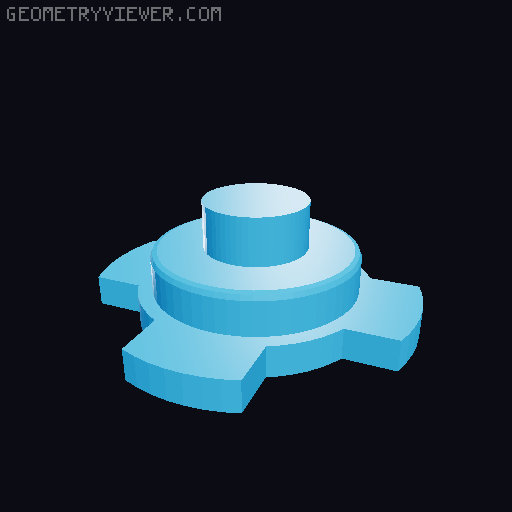 Absorb Bit Beyblade X 3D Printed Bit 3D model thumbnail