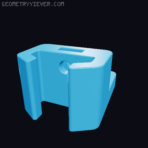 mfLinkrail 90 degree Prusabox 3D model thumbnail
