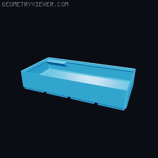 Some other divider bins sizes for Gridfinity Modular Drawer System 3D model thumbnail