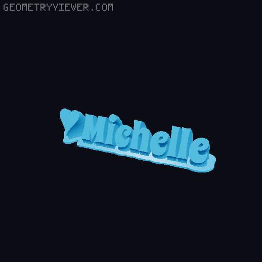 Valentine sculpture 3D model thumbnail