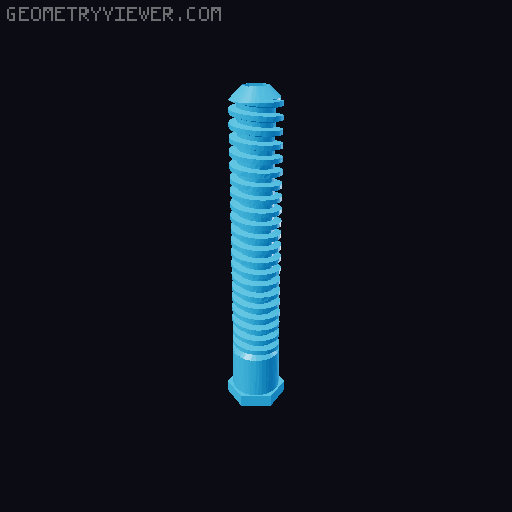 Two Piece heavy load axis 3D model thumbnail