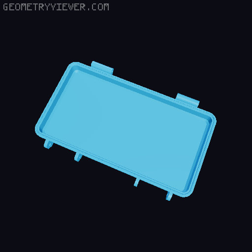 Box for Shooting Glasses 3D model thumbnail