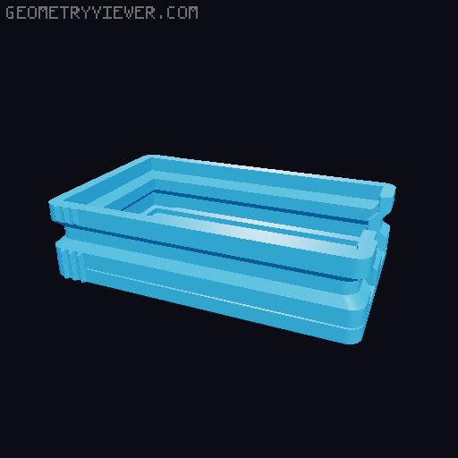 Prismatic Vase Mode Silica Gel Container. Super fast print 3D model thumbnail