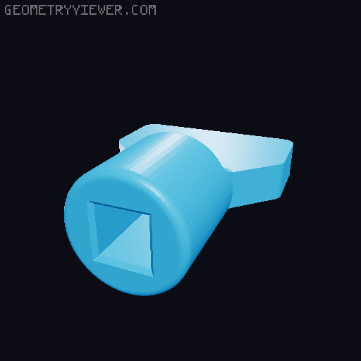 Veterinary Anesthesia Hose Holder 3D model thumbnail