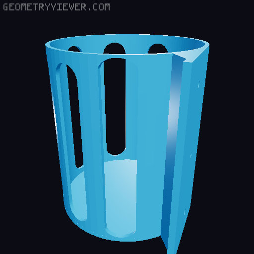 Trash bag roll dispenser - Costco kitchen bags 3D model thumbnail