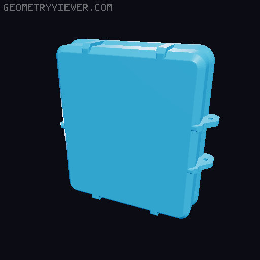 Canon LP-E6 Battery Rugged Box (3, 4 and 6 Bat Variants) 3D model thumbnail
