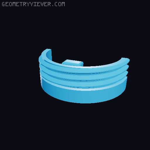 Base for dimmer 3D model thumbnail