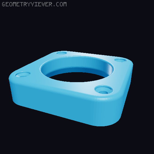Screw Base for Flexible & sturdy phone arm 3D model thumbnail