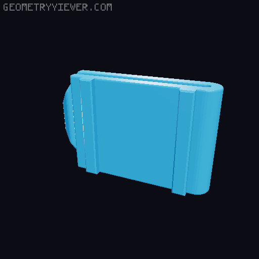 Boxsaver with Holes 3D model thumbnail
