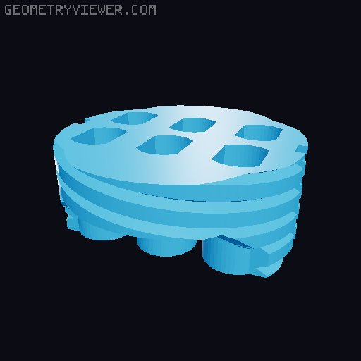Wigglegram lens for Sony NEX 3D model thumbnail