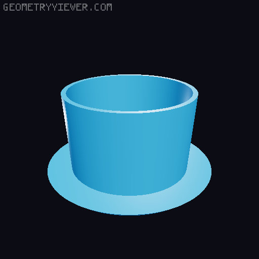 Sink overflow and drain cover 3D model thumbnail