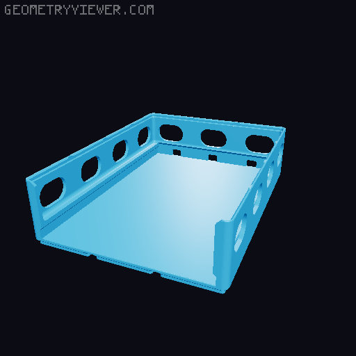 Gridfinity Breadboard Bins 3D model thumbnail