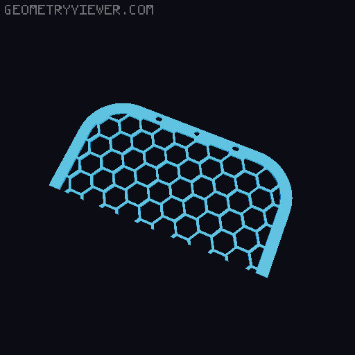 Prusa Face Shield — Traceable Template 3D model thumbnail