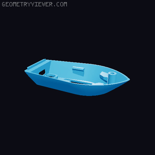 Benchy Heltec V3 Case Meshtastic 3D model thumbnail