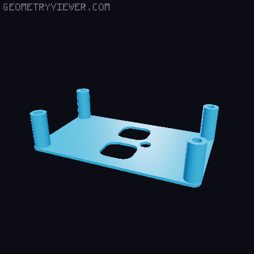 Travel Alarm Clock (buttonless) 3D model thumbnail