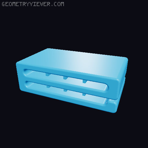 1 Inch Strap Stay 3D model thumbnail