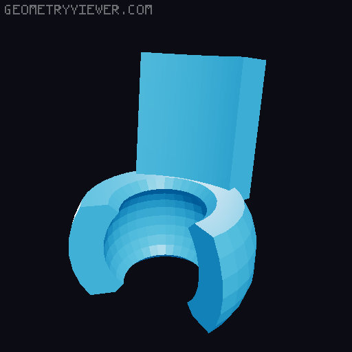 Clip on cape remix for Lucky 13 3D model thumbnail