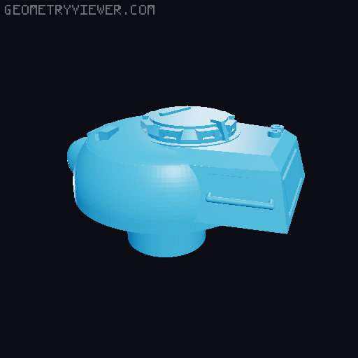 Tankomat warhammer-style tank 3D model thumbnail