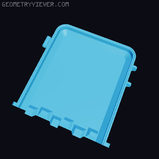 Asus ROG Ally carrying case 3D model thumbnail
