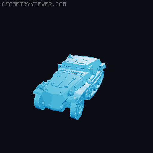 German WW2 tanks 3D model thumbnail
