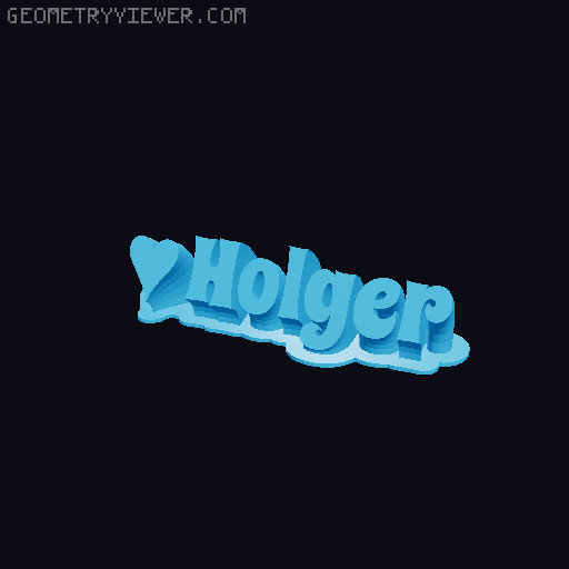 Valentine sculpture 3D model thumbnail
